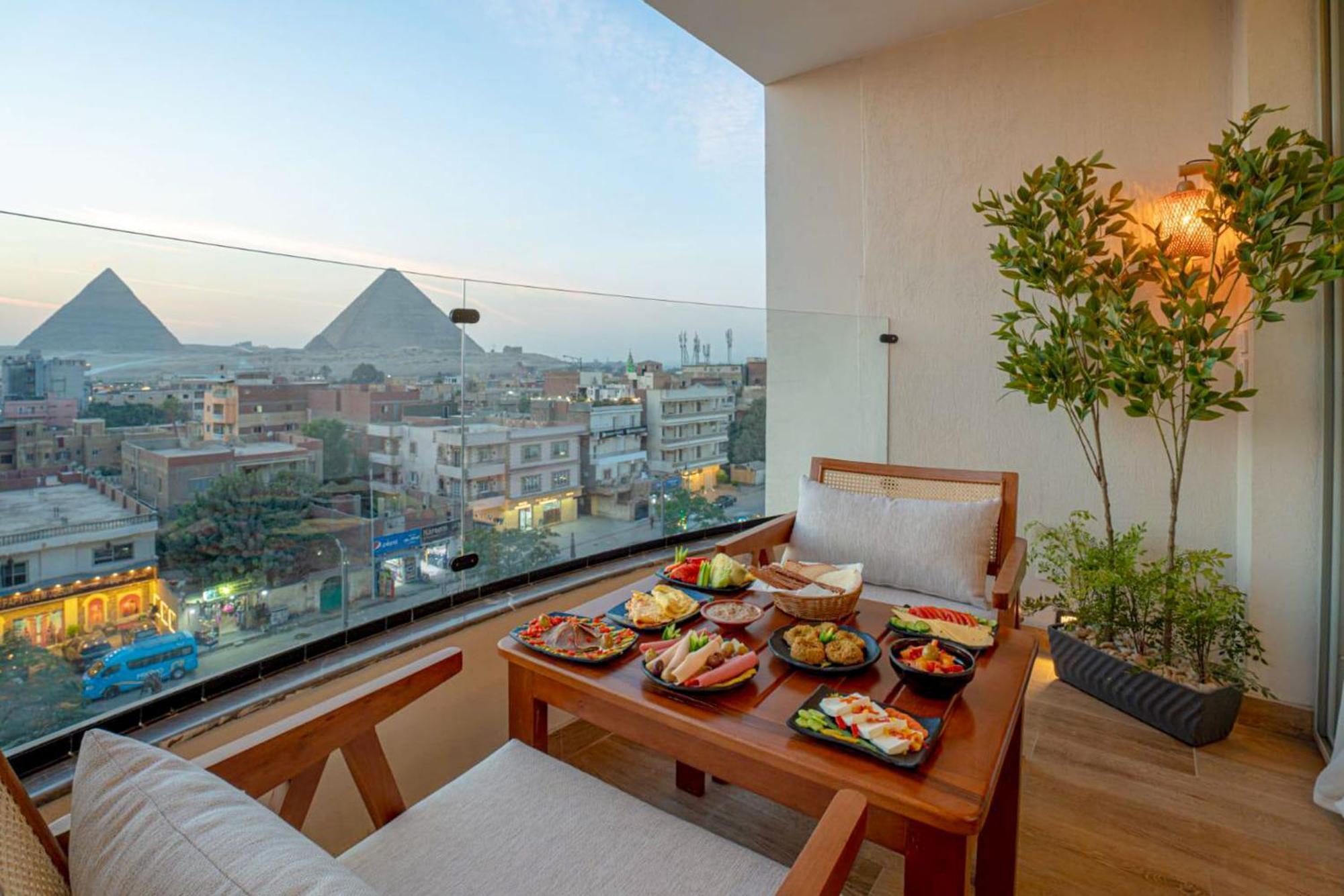 Kafret el-Gabal Galaxy Pyramids View Inn מראה חיצוני תמונה