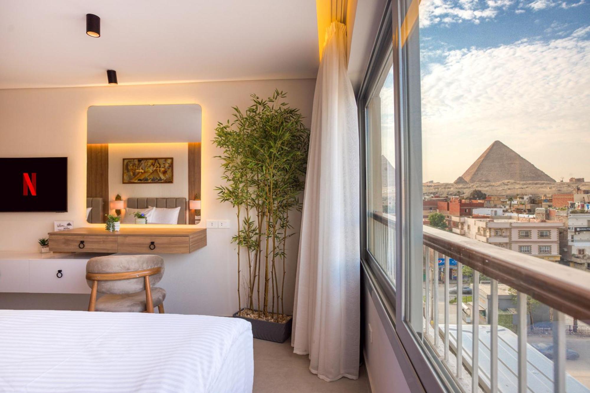 Kafret el-Gabal Galaxy Pyramids View Inn מראה חיצוני תמונה