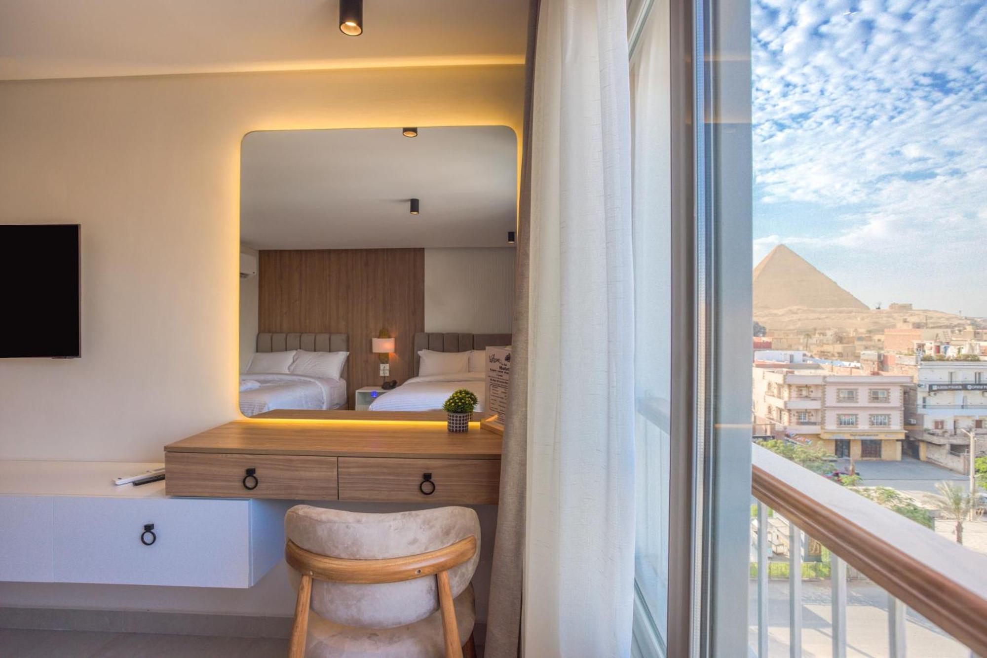 Kafret el-Gabal Galaxy Pyramids View Inn מראה חיצוני תמונה
