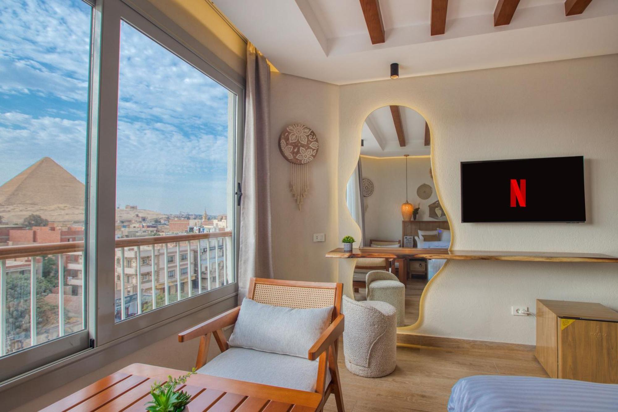 Kafret el-Gabal Galaxy Pyramids View Inn מראה חיצוני תמונה
