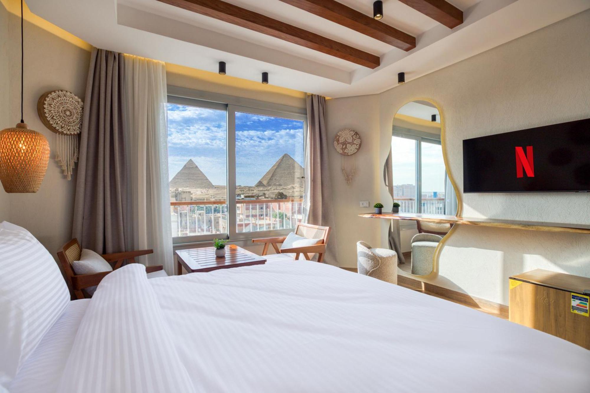 Kafret el-Gabal Galaxy Pyramids View Inn מראה חיצוני תמונה