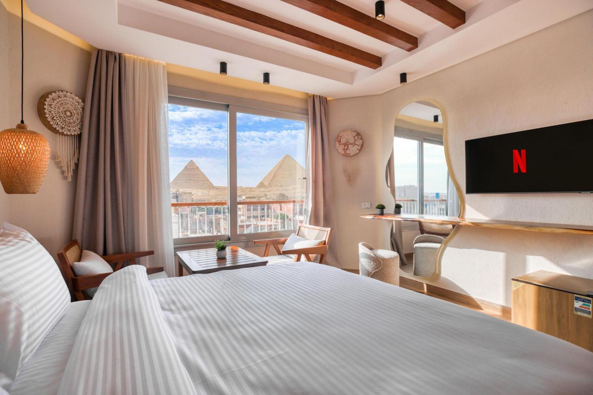 Kafret el-Gabal Galaxy Pyramids View Inn מראה חיצוני תמונה