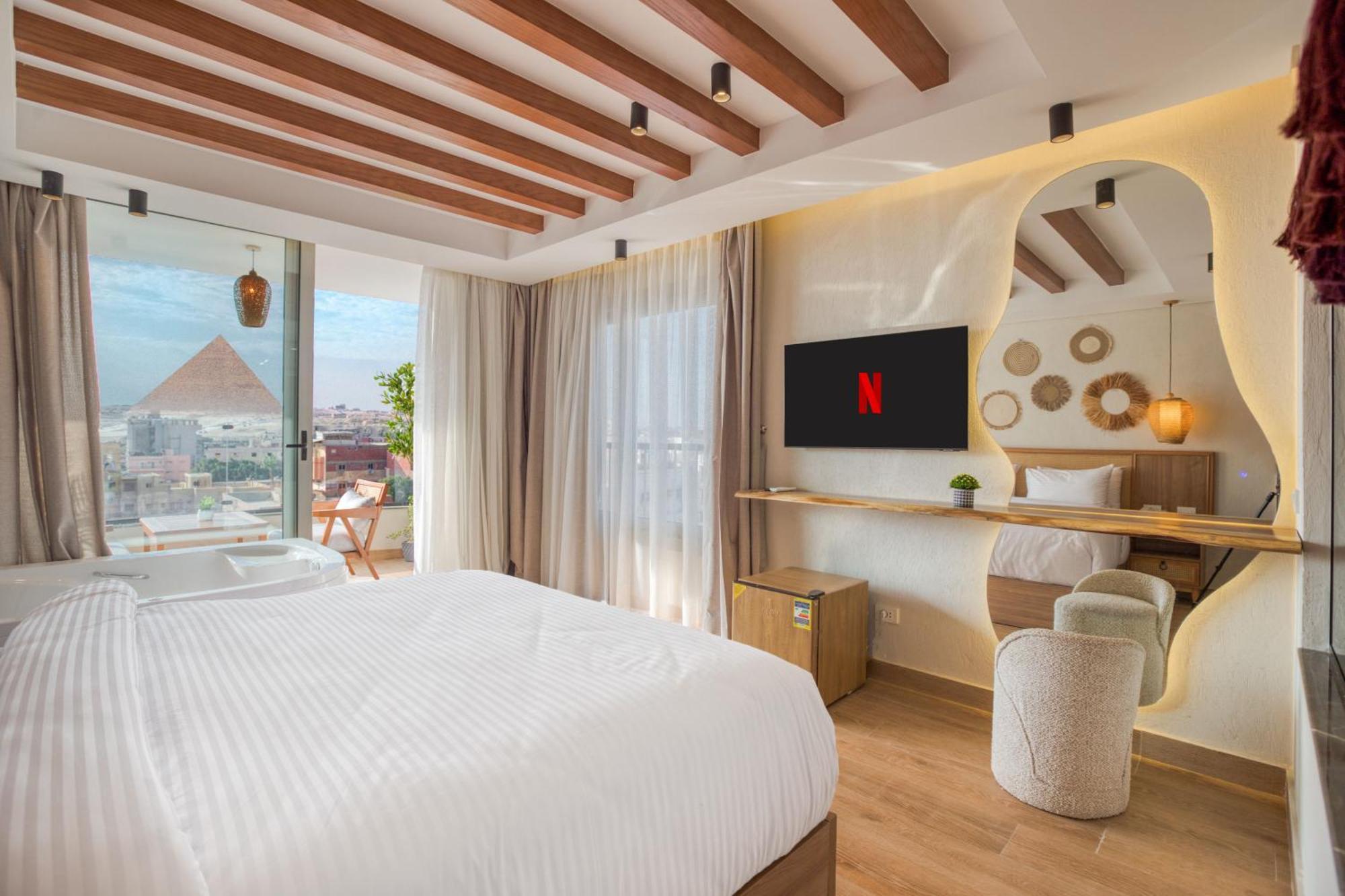 Kafret el-Gabal Galaxy Pyramids View Inn מראה חיצוני תמונה
