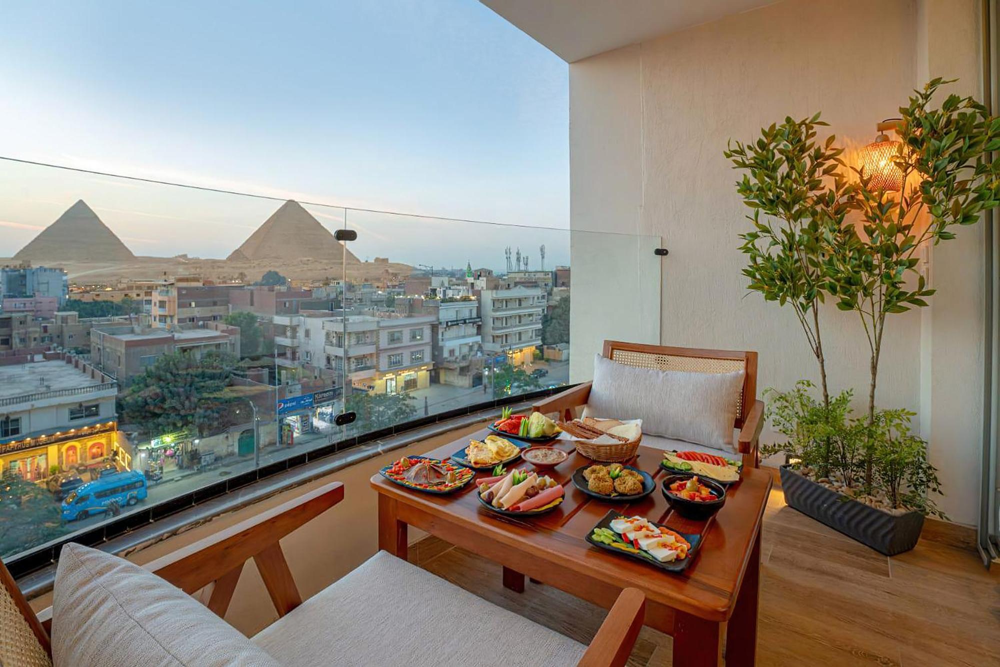 Kafret el-Gabal Galaxy Pyramids View Inn מראה חיצוני תמונה